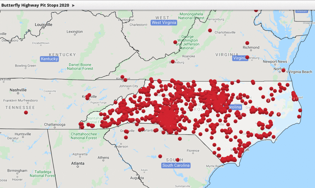 Pollinator Pitstop Map